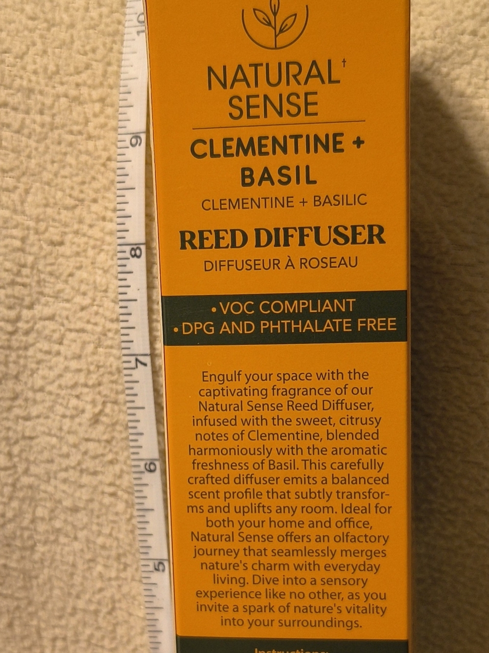 Clementine + Basil Reed Diffuser - Yellow - Picture 5 of 5